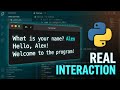 Interactive Python Programs: Asking for User Input