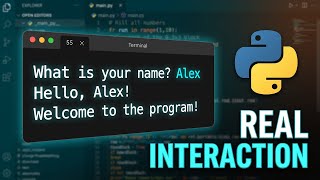 Interactive Python Programs: Asking for User Input