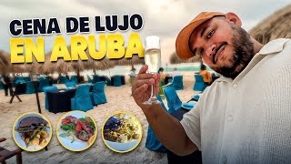 Cena de LUJO frente al MAR en Aruba 🇦🇼 ¿REALMENTE lo VALE? 💸