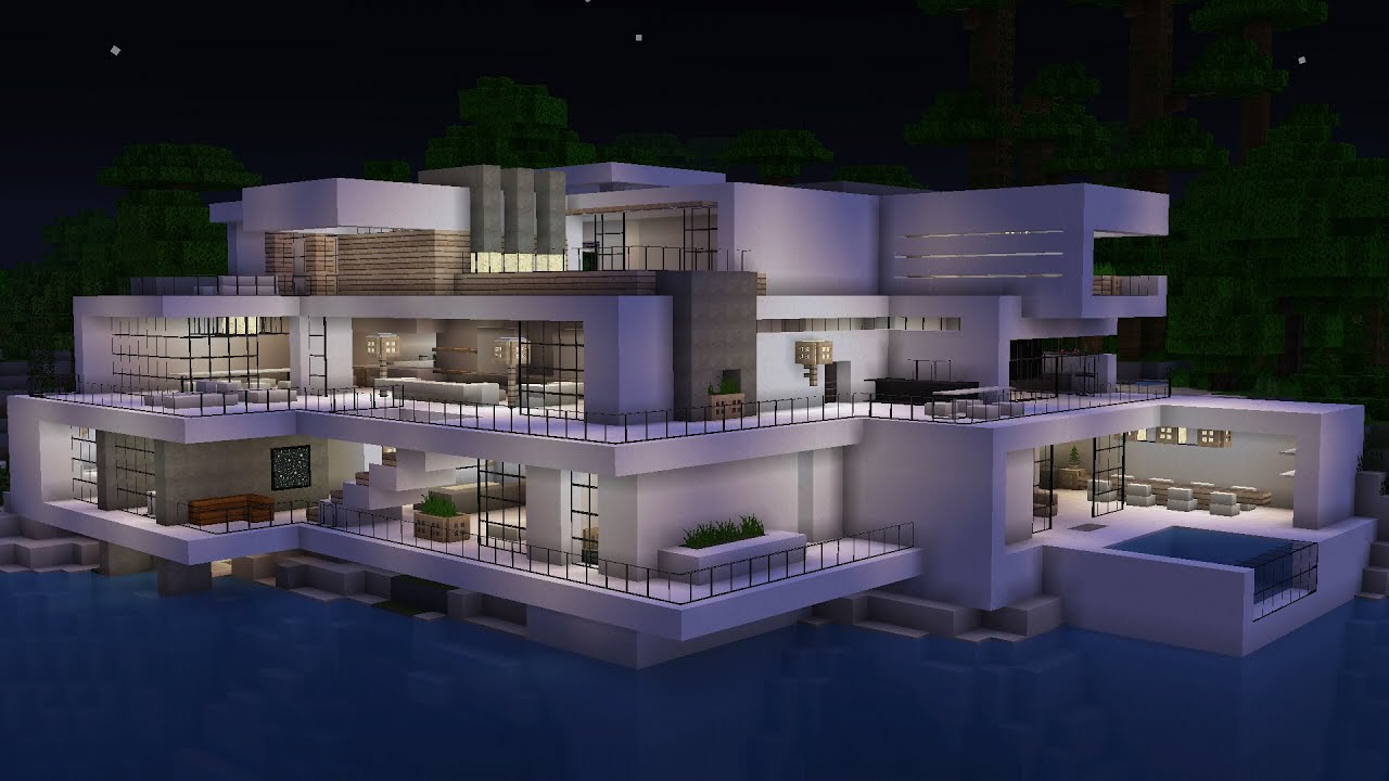 Moderne Villa Minecraft Villa De Luxe Minecraft Vjnt