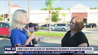 First day of class at Seminole Science Charter School
