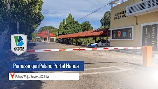 Paket Palang Parkir Gedung Perkantoran Sistem Gate Manual, Kantor Polres Wajo Sulawesi Selatan