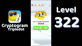 Cryptogram Tripledot Level 322 Answer | SolutionGuruji