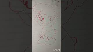 Drawing a Smurf from the Smurfs