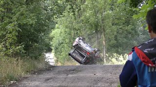 Rallye Železné Hory 2023 crash action