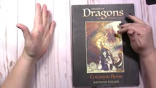 Dreams of Dragons and Dragon Kin coloring book flip through