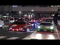 ランボルギーニ・エレクトリカルパレード！ 夜の渋谷を占領する爆音スーパーカー 世界最強★諸星一家  Lamborghini Electrical Parade!
