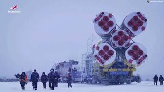 Traslado y lanzamiento del cohete Soyuz-2.1a + Kondor-FKA-No 2 en Vostochny, Rusia