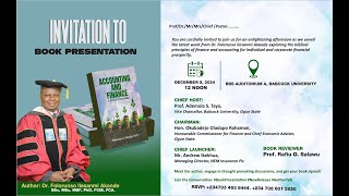 Dr. Folorunso Ilesanmi Akande-Book Launch