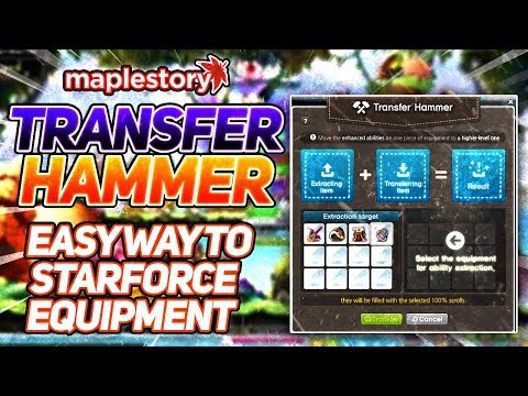 How do I get a hammer transfer in MapleStory?