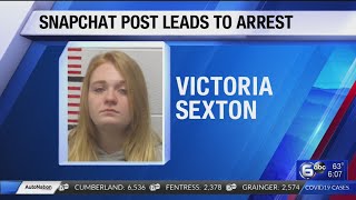 Snapchat post leads to arrest in Scott County