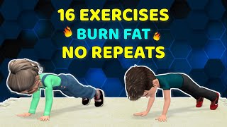 16 FAT BURNING EXERCISES FOR KIDS (NO REPEATS)