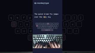 Typing the quick brown fox at over 220WPM#typing #speed #tech #tricksforwindows #windowstricks