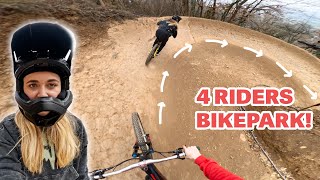 RIDING THESE EPIC TRAILS AT 4 RIDERS BIKEPARK!