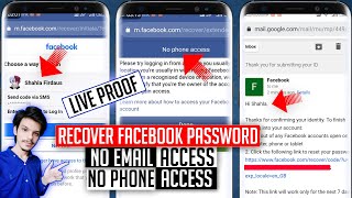 Recover Facebook Password Without Email or Phone Number | Reset Facebook Password | 2023