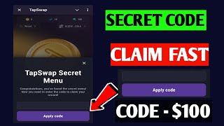 Tapswap Secret Menu Code | Tapswap Update | How to Find Tapswap Secret Menu Code