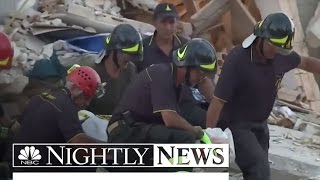 More than 150 Dead, 368 Injured After Earthquake Strikes Central Italy | NBC Nightly News