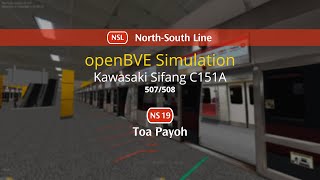 [openBVE - Singapore] SMRT C151A [507/508] at Toa Payoh