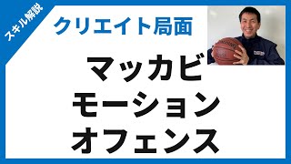 マッカビモーションオフェンス　基本の形とエントリー、オプションを解説します