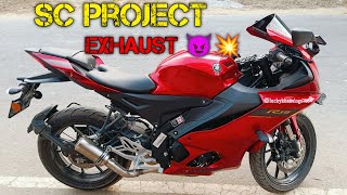 R15v4 SC project exhaust || Extremelyloud || best exhaust for r15 v4😈💥 R15V4 full modified #r15v4