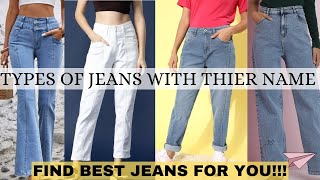 Let's Find BEST Jeans For YOU 🌻💌|| Type Of Jeans With Name #typesofjeans#fashion || #jeans#trending