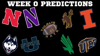 2022 College Football Week 0 Predictions