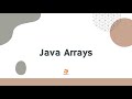Java Arrays