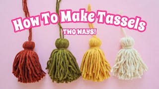 How To Make A Tassel | With Or Without a Tassel Maker