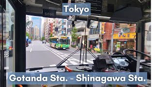 Toei Bus 反96 Gotanda Sta. - Shinagawa Sta. 五反田駅 - 品川駅