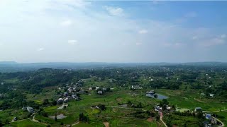 空中看农村风景，去年夏天拍的