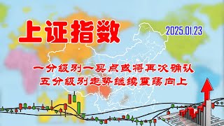 【两条均线看涨跌】A股|上证指数一分级别一买点或将再次确认（202501231851）