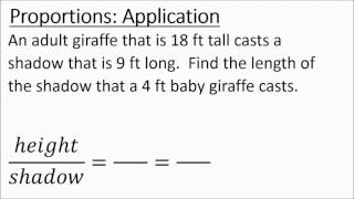 Application of Proportions