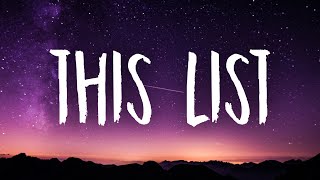 Grace Gachot - This List (Lyrics)