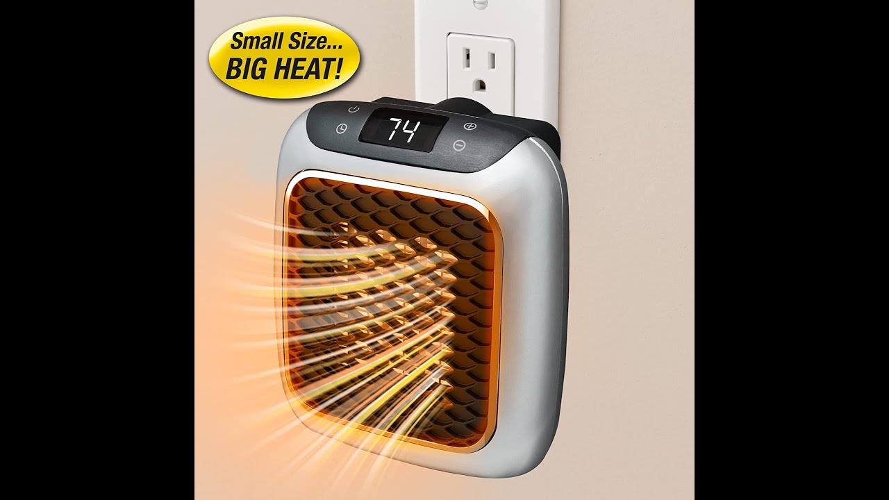 Amazon Com Ontel Handy Heater Turbo 800 Wall Outlet Small Space Heater ...