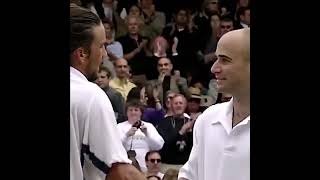 Short highlights - Andre Agassi vs Patrick Rafter (Wimbledon 2000 SF)