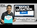 UiPath Tutorial | Uipath Invoice Extraction (PDF AUTOMATION 2020 COMPLETE TUTORIAL)