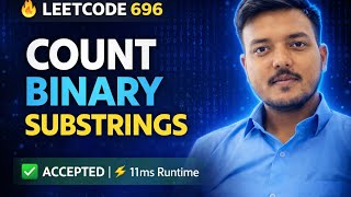 LeetCode 696 | Count Binary Substrings | Java Solution | O(n) Easy Trick Explained