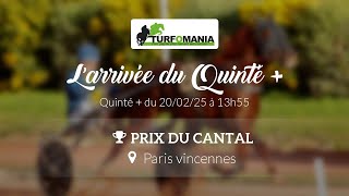 Turfomania Arrivée quinté du Jeudi 20 Février 2025