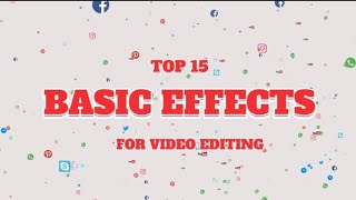 Top 15 Basic Sound Effects For Editing Videos | TK Effects