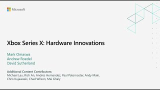 Xbox Series X: Hardware Innovations