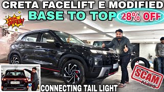 CRETA FACELIFT MODIFIED 2025✅ BASE TO TOP MODIFIED🔥TOP MODEL INTERIOR🔥 #creta2024 #cretafacelift