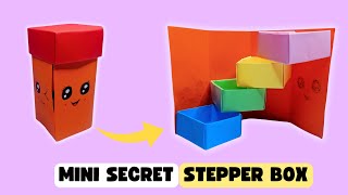 DIY Secret Stepper Box | Mini Secret Box | Paper Craft Ideas