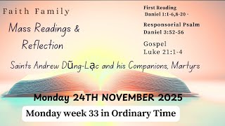 Today S Catholic Mass Readings And Gospel Reflection Monday November 24