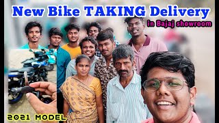 NEW BIKE Taking Delivery | 2021 Model | BAJAJ PULSAR ??? | #tamilvlog #motovlog #pickupdude