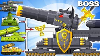 Monster tank: HYBRID DORA KNIGHT vs MEGA TANK  - Cartoons about tank/Nina tank cartoon