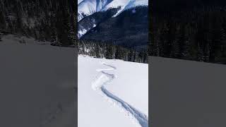 Backcountry snowboarding in ColoRADo #snowboarding #colorado #workout