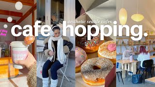 cafe hopping in seattle 🍩 💌 aesthetic cafes, vegan donuts, best coffee shops for working \u0026 more 💗