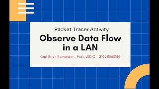 Packet Tracer - Observe Data Flow in a LAN (Prak. Jaringan dan komunikasi Data)