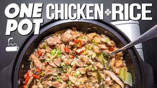 THE BEST ONE POT CHICKEN \u0026 RICE (ASIAN STYLE AND SO EASY TO MAKE!) | SAM THE COOKING GUY