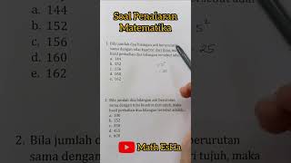 SOAL MATEMATIKA DASAR TES MASUK KERJA PENALARAN MATEMATIKA TIU SKD CPNS